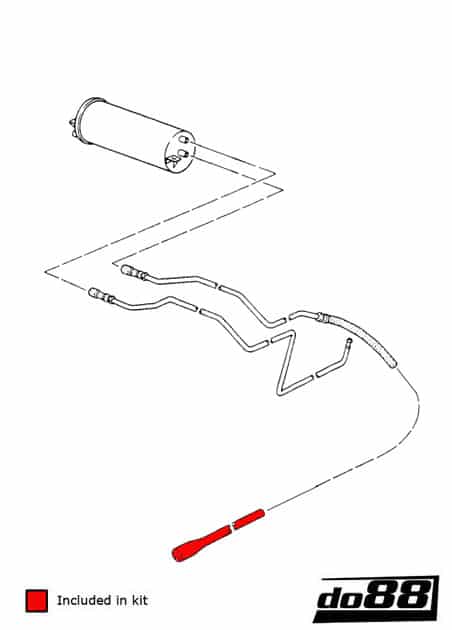 do88 Porsche 964 3.3 Turbo 1990-1994 Carbon Cannister Hose - DO88-KIT163