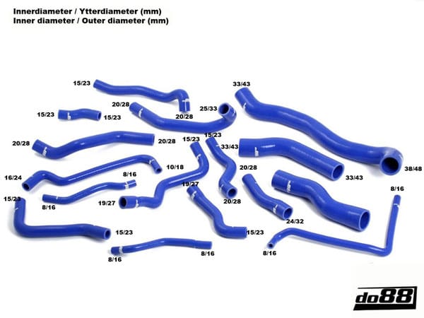 do88 Silicone Coolant Hose Kit - DO88-KIT45