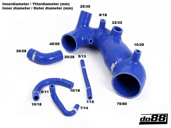 do88 Silicone Turbo Inlet Hose - Audi A4/Seat EXEO - DO88-KIT62