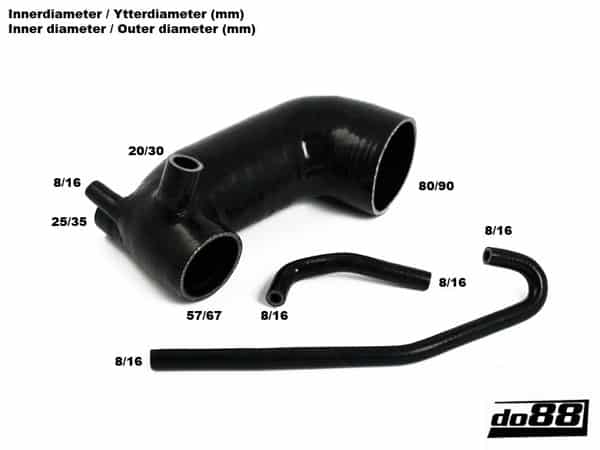 do88 Audi Quattro 20v 2.2 Turbo (see descr) - Intake Hose Kit - DO88-KIT68S