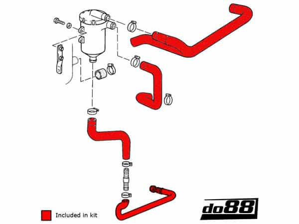 do88 Porsche 911 Turbo (930) (1978-1989) - Oil Hose Kit - KIT141S