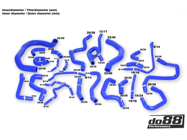 do88 Coolant Hoses Set for MQB Platform - KIT187