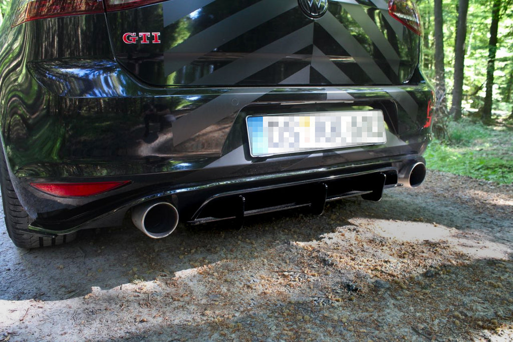 Maxton Design Rear Diffuser Volkswagen Mk7 GTI Clubsport (2016-2017) - VW-GO-7-GTI-CS-CNC-RS1A