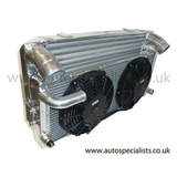 AIRTEC Intercooler and Radiator Combination _ Includes Fans _ Silver Finish