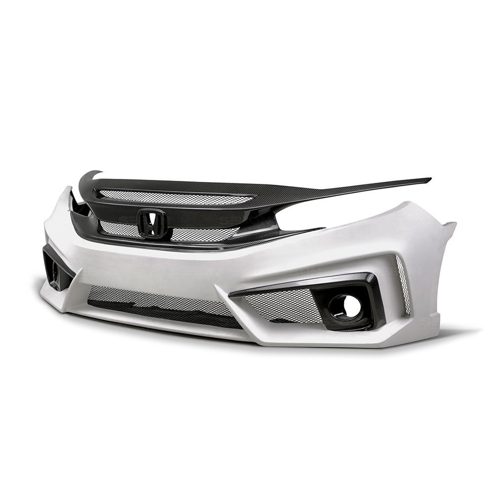 Seibon Carbon Fibre Front Bumper - TT Style - Honda Civic 2016- 4DR