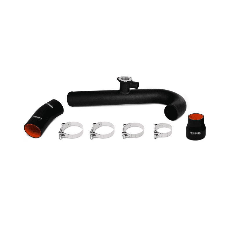 Ford Mustang EcoBoost Hot-Side Intercooler Pipe Kit 2015+ Wrinkle Black MMICP-MUS4-15HWBK