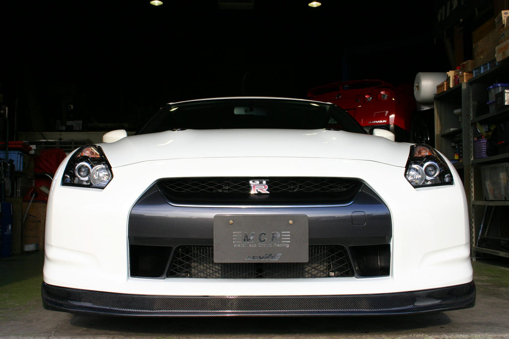 MCR Carbon Front Lip Spoiler for 2009-11 Nissan GT-R [R35] RC-35043