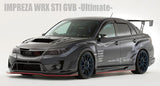 Varis Ver. 2 Ultimate Front Bumper Replacement Under Lip (Carbon) for 2007-14 Subaru WRX STi [GRB/GVB] VASU-153