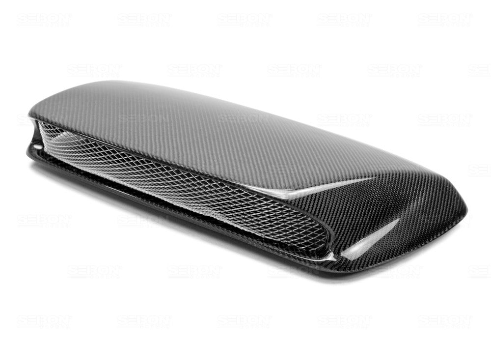 Seibon Carbon Fibre Bonnet Scoop - STI Style - Subaru Impreza WRX / STI - 2001-2002