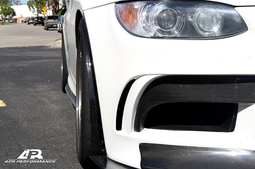 APR Performance Carbon Fiber Front Bumper Spats for E92 BMW M3
