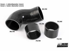 Load image into Gallery viewer, do88 Porsche 930 Turbo 1978-1989 Turbo Intake Silicone Hose Kit - DO88-KIT145S