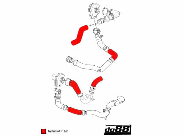 do88 Porsche 964 3.3 Turbo 1990-1994 Heater Hoses - DO88-KIT157