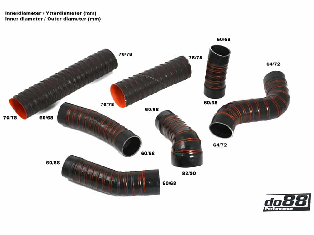 do88 Porsche 964 3.3 Turbo 1990-1994 Heater Hoses - DO88-KIT157