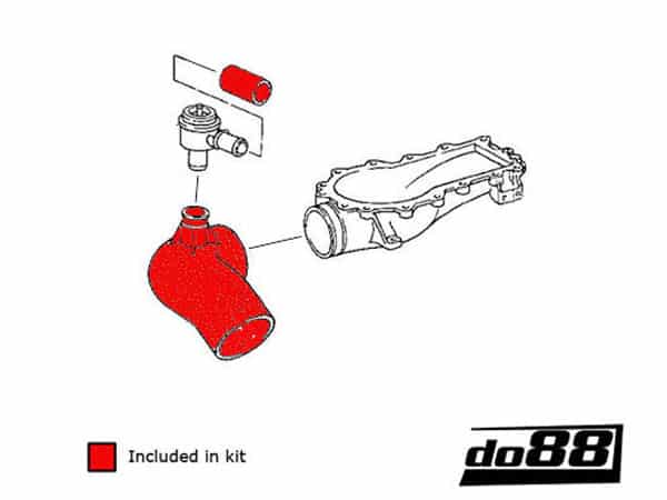 do88 Porsche 964 3.3 Turbo 1990-1994 Turbo Inlet Hose Kit - DO88-KIT159S