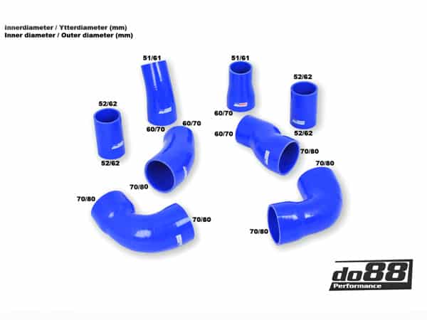 do88 Audi RS6 C5 2002-2004 Turbo Pressure Hoses - KIT190