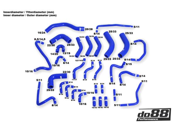 do88 Audi RS6 C5 2002-2004 Vacuum Hoses - KIT193