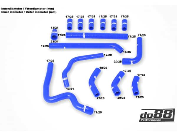 do88 Audi RS6 C5 2002-2004 Crankcase Vent Hoses - KIT192