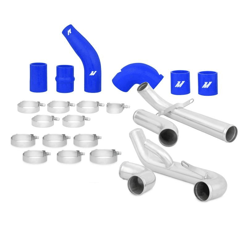 Mitsubishi Lancer Evolution X Intercooler Pipe Kit 2008-2015 Blue Hoses MMICP-EVO-10BL