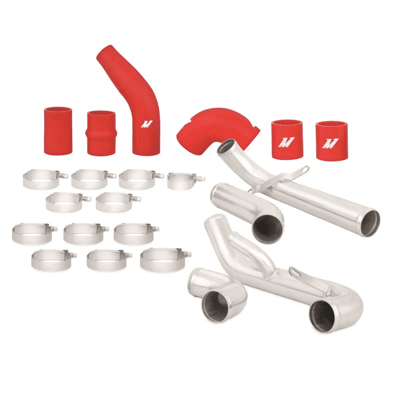 Mitsubishi Lancer Evolution X Intercooler Pipe Kit 2008-2015 Red Hoses MMICP-EVO-10RD