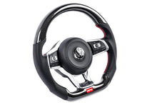 Load image into Gallery viewer, APR VW Mk7 Golf R/GTI/GTD Leather &amp; Carbon Fibre Steering Wheel