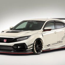 Load image into Gallery viewer, Varis Carbon Cooling Bonnet / Hood Side Ducts for FK8 Honda Civic Type R