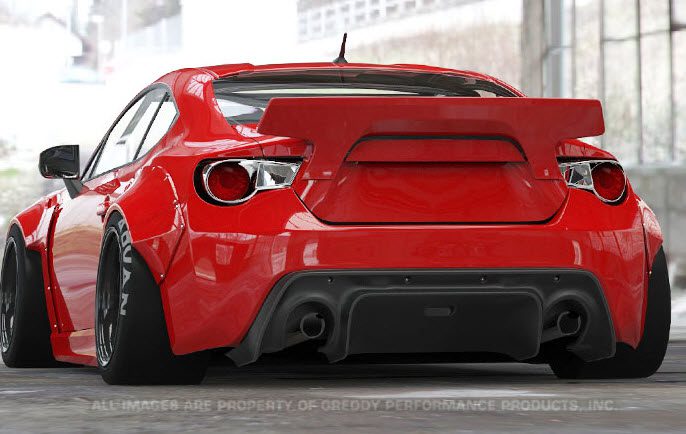 Rocket Bunny Rear Under Diffuser Ver 2 for 2013-20 Subaru BRZ [ZC6] 17010233