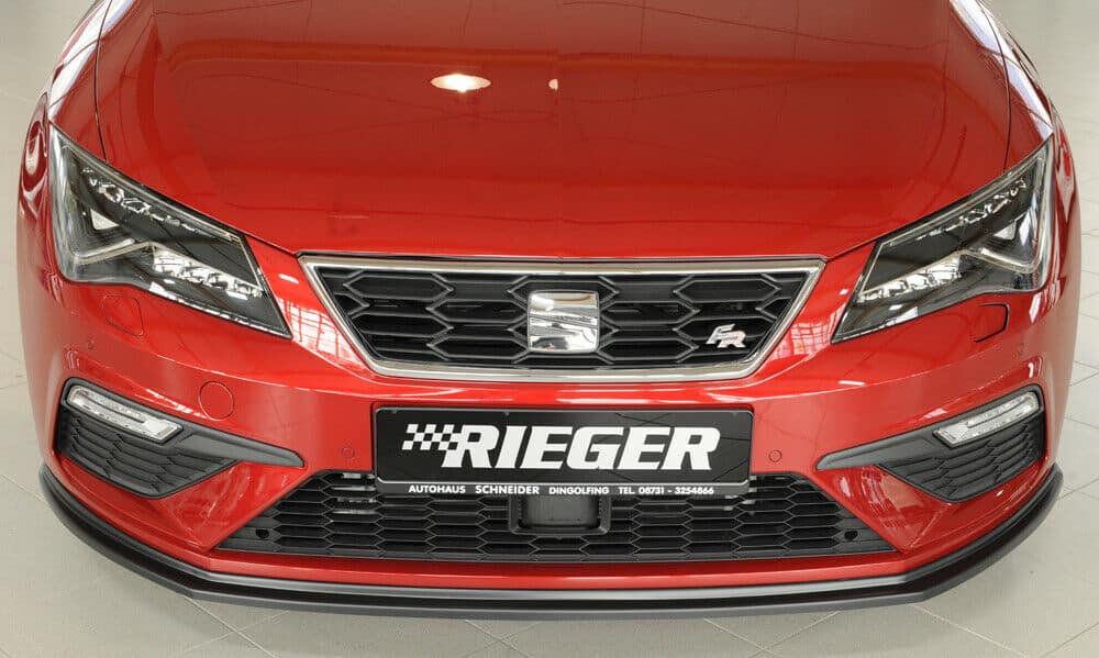 Rieger Seat Leon FR & Cupra Front Splitter - Satin Black (2017+) - 00027030