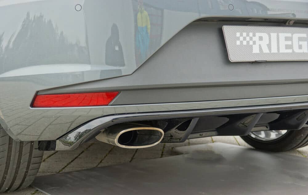 Rieger Seat Leon Cupra Rear Diffuser - Satin Black (2014-17) - 00027023