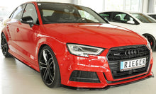 Load image into Gallery viewer, Rieger Audi A3 S-line &amp; S3 Front Splitter - Gloss Black (2016+) - 00088162