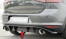 Load image into Gallery viewer, Rieger VW Golf MK7 GTI Rear Diffuser + Fins (Dual Exhaust) - Gloss Black (2012-16) - 00088047 + 59583/4
