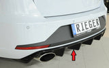 Rieger Seat Leon Cupra ST Estate Rear Diffuser - Gloss Black (2013-16) - 00088130