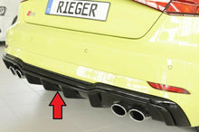 Load image into Gallery viewer, Rieger Audi S3 (8V) 3/5 Door Hatch Rear Diffuser - Gloss Black (2017+) - 00088181