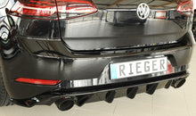 Load image into Gallery viewer, Rieger VW Golf MK7.5 GTI Rear Diffuser - Gloss Black (2017+) - 00088160