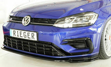 Load image into Gallery viewer, Rieger VW Golf MK7.5 R / R-Line Front Splitter - Gloss Black (2017+) - 00088150