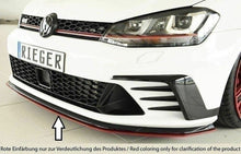 Load image into Gallery viewer, Rieger VW Golf MK7 GTi Clubsport Front Splitter - Satin Black (16-17) - 00059574