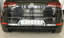 Load image into Gallery viewer, Rieger VW Golf MK7.5 GTI Rear Diffuser - Gloss Black (2017+) - 00088160