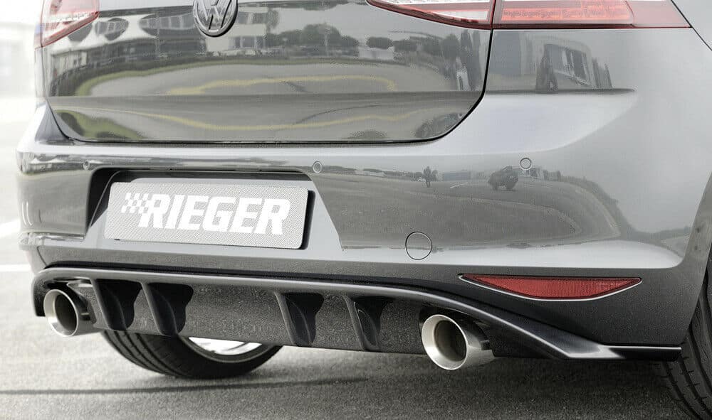 Rieger VW Golf Mk 7 GTI Rear Diffuser - Gloss Black (2012-16) - 00088047