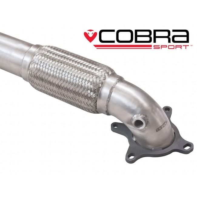 Cobra Sport Seat Leon FR Mk2 1P 2.0 T FSI (06-13) Sports Cat/De-Cat Front Downpipe Exhaust