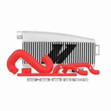 Load image into Gallery viewer, Subaru Impreza WRX/STI Top Mount Intercooler Kit 2002-2007 Silver w/ Red Hoses MMTMIC-WRX-01SLRD