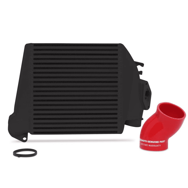 Subaru WRX Top Mount Intercooler Kit 2008-2014 Black w/ Red Hose MMTMIC-WRX-08BKRD