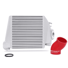 Load image into Gallery viewer, Subaru WRX Top Mount Intercooler Kit 2008-2014 Silver w/ Red Hose MMTMIC-WRX-08SLRD