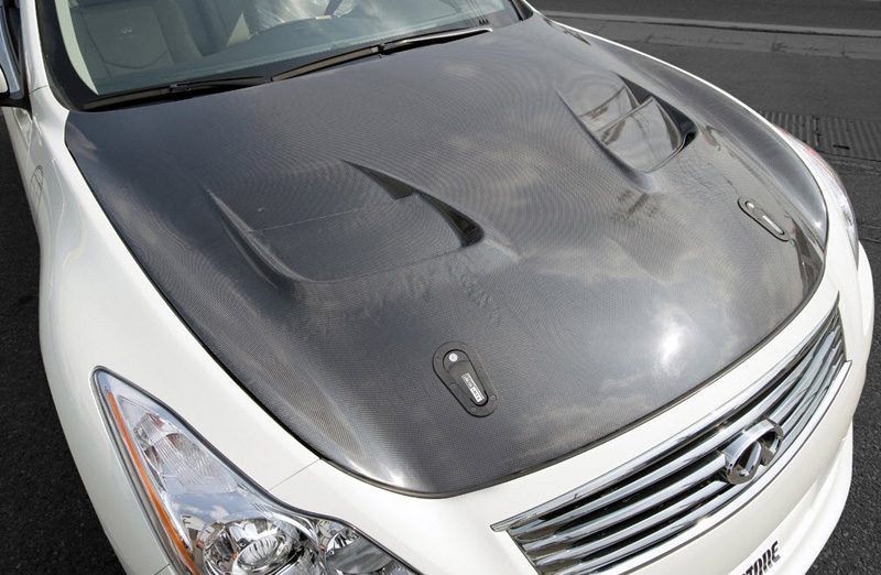 Top Secret G-Force Carbon Vented Aero Hood for 2007-16 Infiniti G37 [CPV36]