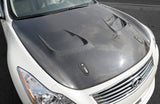 Top Secret G-Force Vented Aero Hood (FRP) for 2007-16 Infiniti G37 [CPV36]