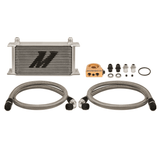 Universal 19 Row Thermostatic Oil Cooler Kit Silver MMOC-ULT