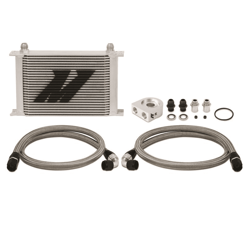 Universal 25 Row Oil Cooler Kit Silver MMOC-UH