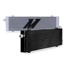 Load image into Gallery viewer, Universal Cross Flow Bar &amp; Plate Oil Cooler Large Silver MMOC-SP-LSL