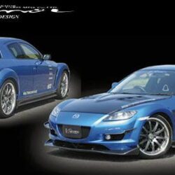 VARIS FRP Side Skirts for 2002-08 Mazda RX-8 [SE3P] VAMA-004