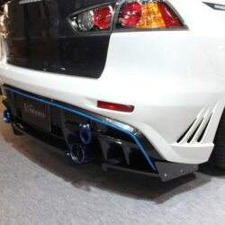 Varis Aero Rear Bumper for 2007-16 Mitsubishi Evo X [CZ4A] VAMI-204