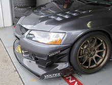 Load image into Gallery viewer, Voltex Optional Twin Canard Set for Cyber Front Bumpers for Applications: 2005-07 Mitsubishi Evo VII / VIII / IX [CT9A] EB-5