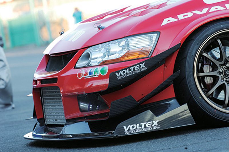 Voltex Optional Twin Canard Set for Cyber Front Bumpers for Applications: 2005-07 Mitsubishi Evo VII / VIII / IX [CT9A] EB-5